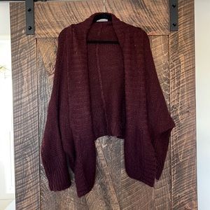 Wooden Ships Burgundy cardigan.